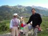 Traditional dress and llamas in the Colca Canyon